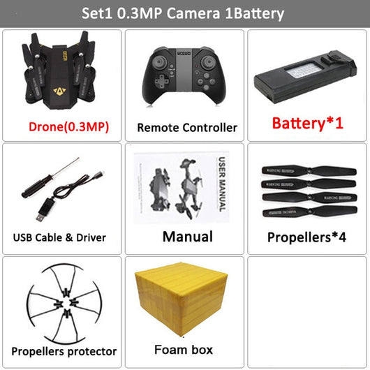 VISUO Xs809HW Foldable Drone