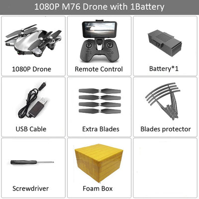 M76 Foldable Profissional RC Drone