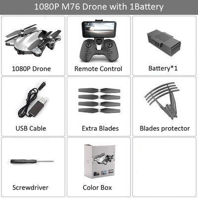 M76 Foldable Profissional RC Drone