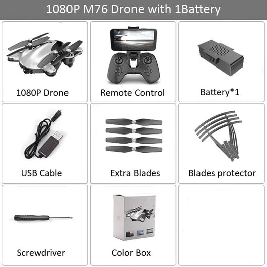 M76 Foldable Profissional RC Drone