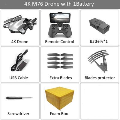 M76 Foldable Profissional RC Drone