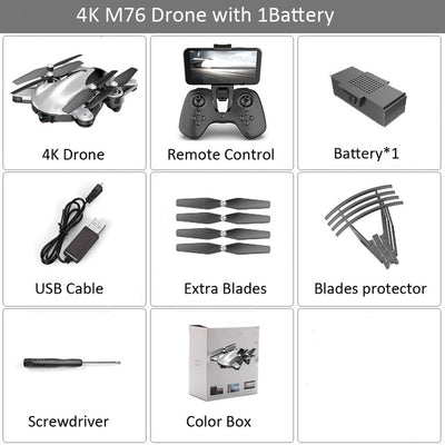 M76 Foldable Profissional RC Drone