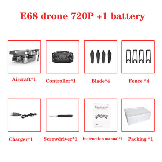 E68 HD wide angle 4K drone