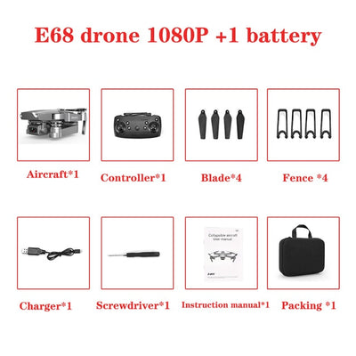 E68 HD wide angle 4K drone