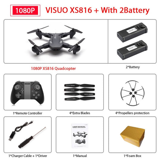 Visuo XS816 Drone with 50 Times Zoom