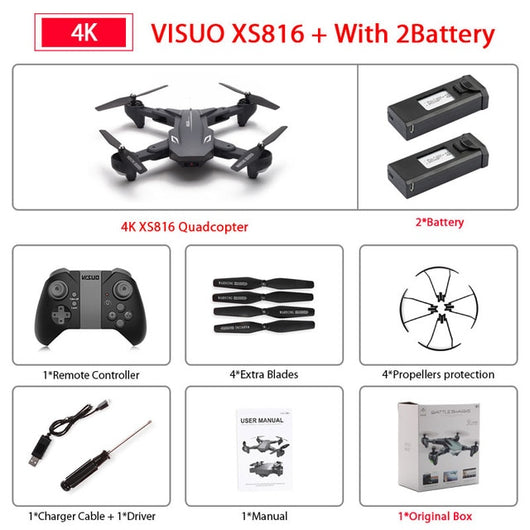 Visuo XS816 Drone with 50 Times Zoom
