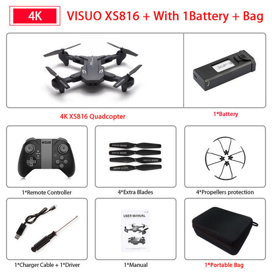 Visuo XS816 Drone with 50 Times Zoom